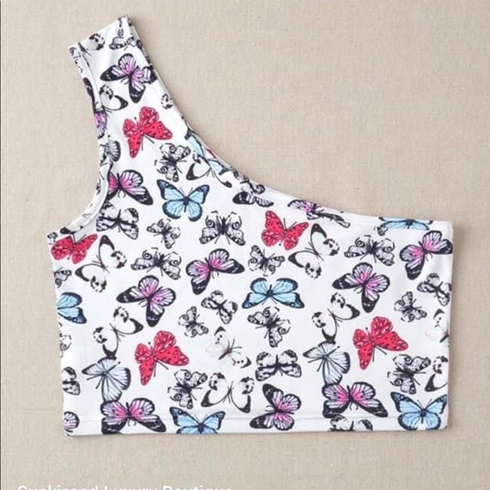 Butterfly One Shoulder Top